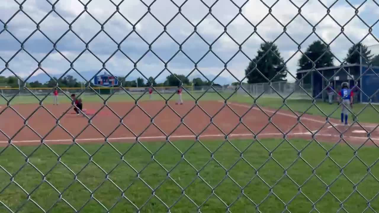Tonight was mervs second time pitching. He threw the whole game and did great. His team won 10-0.